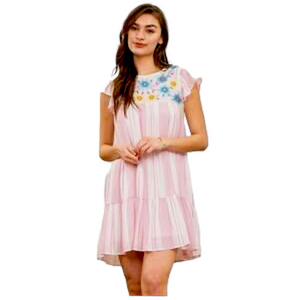 *NWT* BLU PEPPER Embroidered Dress